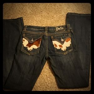 Miss me Cowhide jeans 🐄